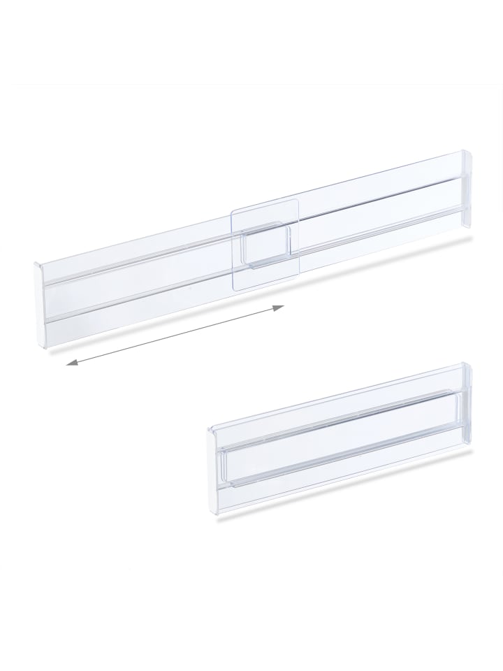 relaxdays 4 x Schubladentrenner in Transparent günstig kaufen onesize