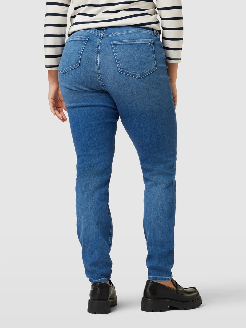 PLUS SIZE Skinny Fit Jeans im 5-Pocket-Design Modell 'HARLEM' in jeans