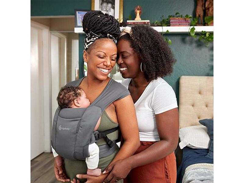 Porte-bébé Embrace Soft Air Mesh noir délavé