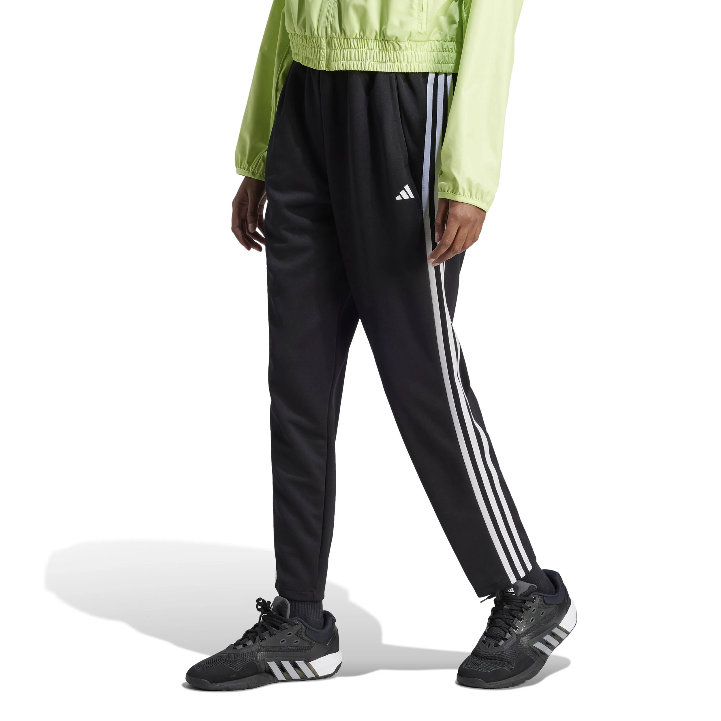 Essetials 3-Stripes Trainingshose Damen - Schwarz, Weiß