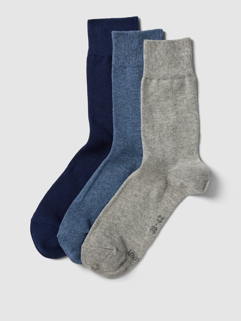 Socken mit Stretch-Anteil im 3er-Pack in blau