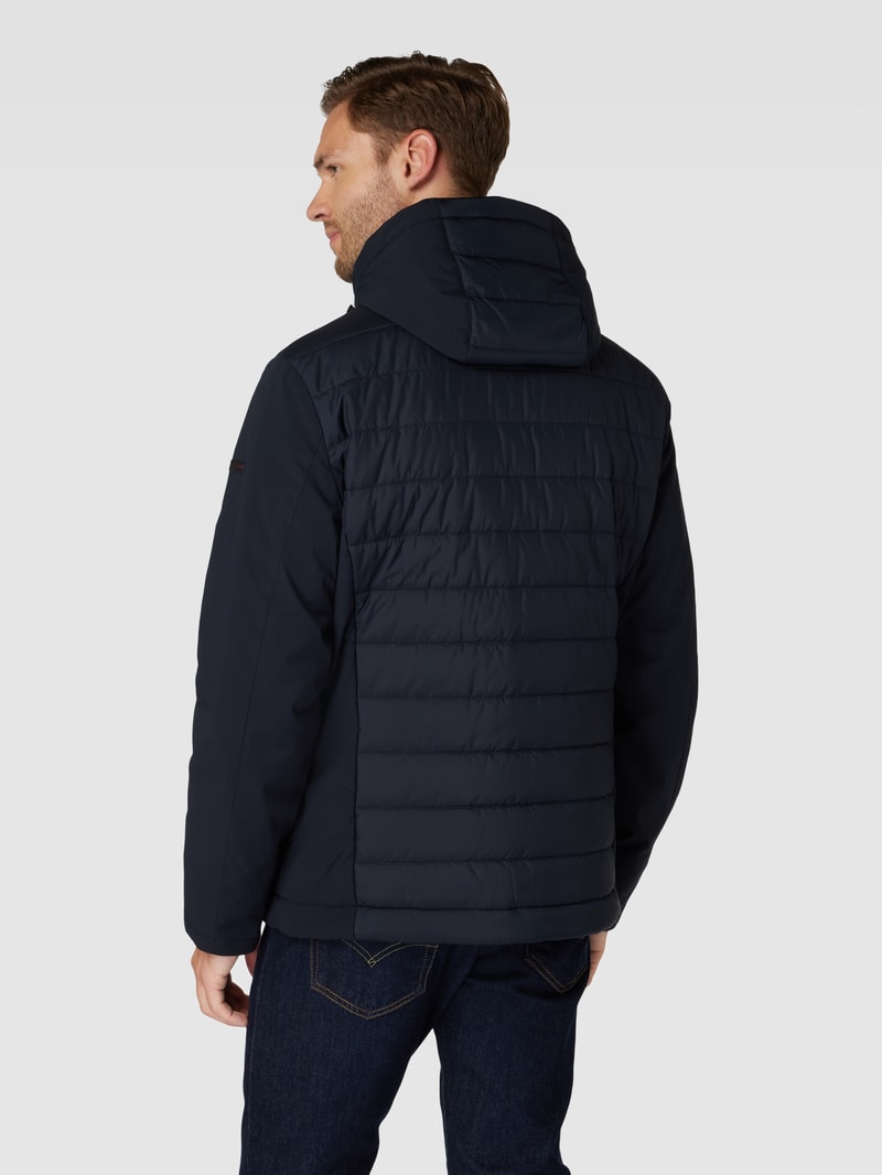 Steppjacke in Two-Tone-Machart Modell 'Flex City' in marineblau