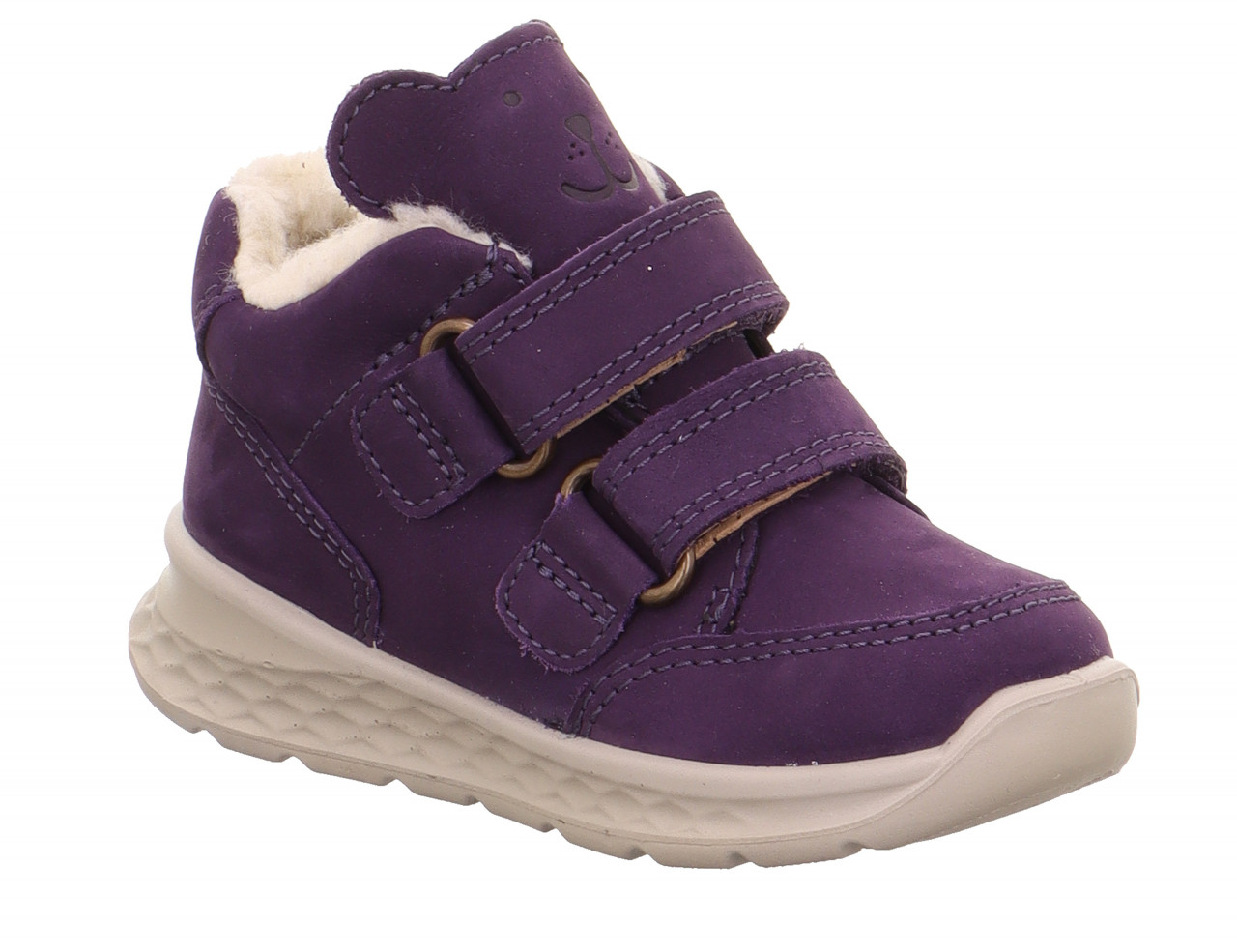 BREEZE - Lila Sneaker low mit Klettverschluss