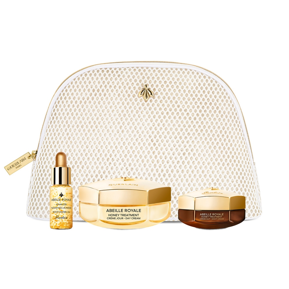 Guerlain ABEILLE ROYALE Coffret Huile en-eau-jeunesse, Crème Nuit, Trousse
