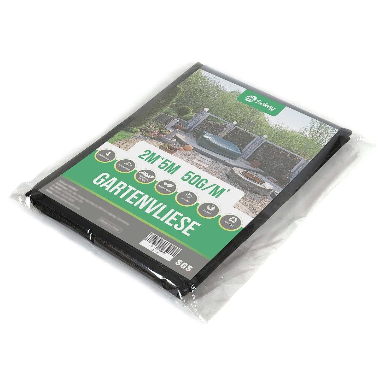 Sekey Unkrautvlies Gartenvlies Wasserdurchlässig Unkrautfolie Unkrautvlies