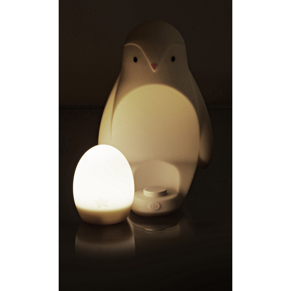 Tragbares 2-in-1 Pinguin-Nachtlicht