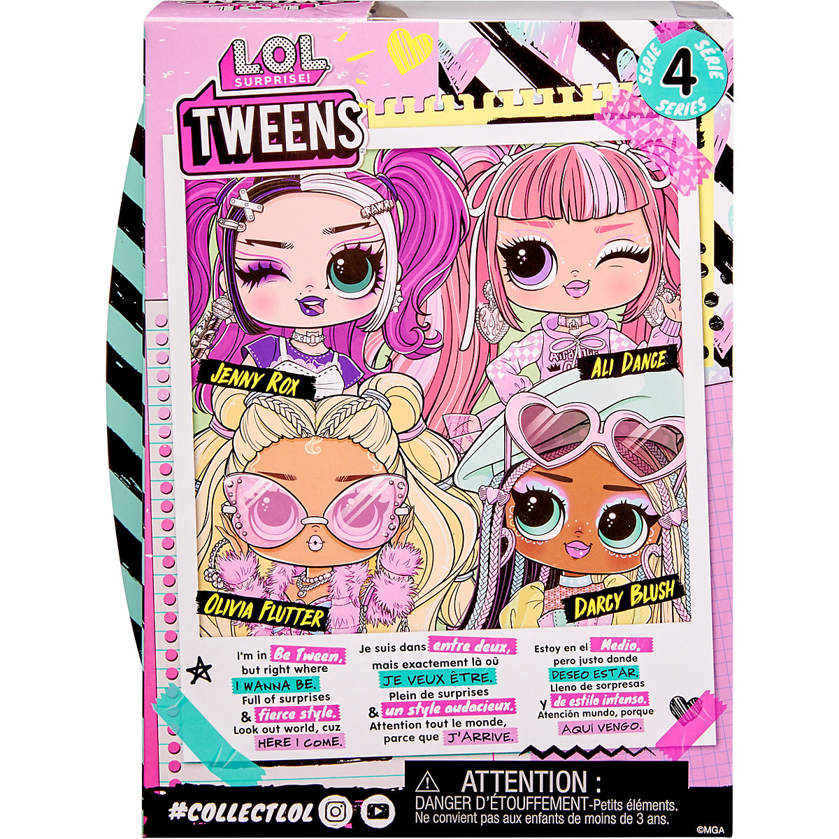 MGA 588740EUC L.O.L. Surprise Tweens Serie 4 Doll-Darcy Blush