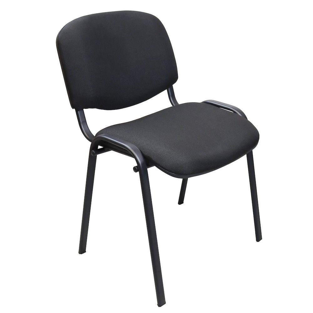 PROREGAL® Stapelstuhl Stapelstuhl Blackbird, HxBxT 78x54x60cm, stapelbar, Schwarz