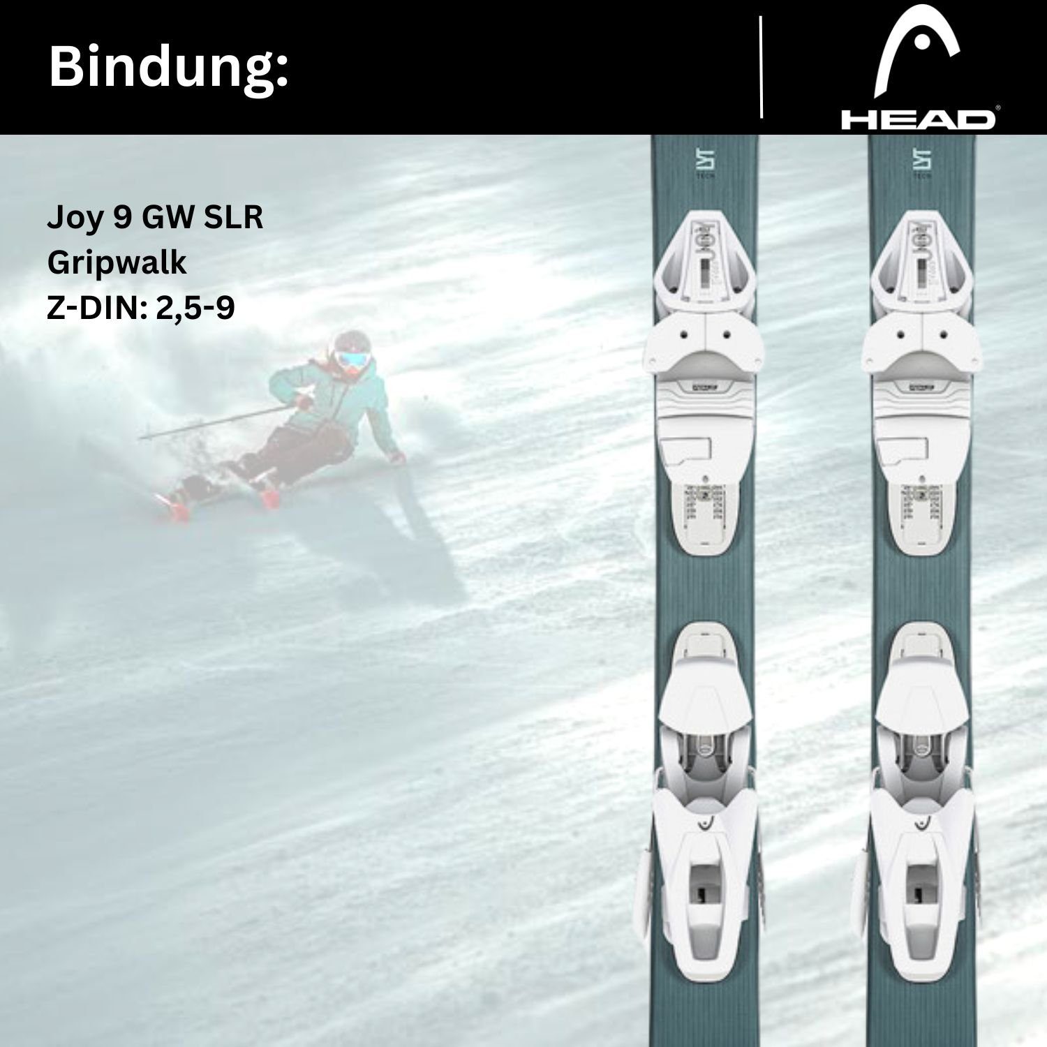 Head Ski, Damen Ski Head easy Joy 2024 + Bindung Joy 9 GW SLR Alpinski