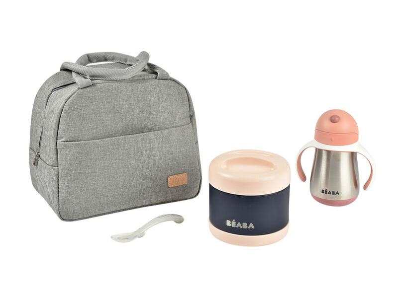 Set repas On-the-go vieux rose