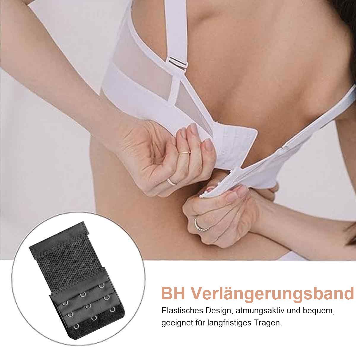 Jormftte BH-Verlängerung BH Verlängerung Verschluss Bra Extender Strap,3 Reihen 2 Haken