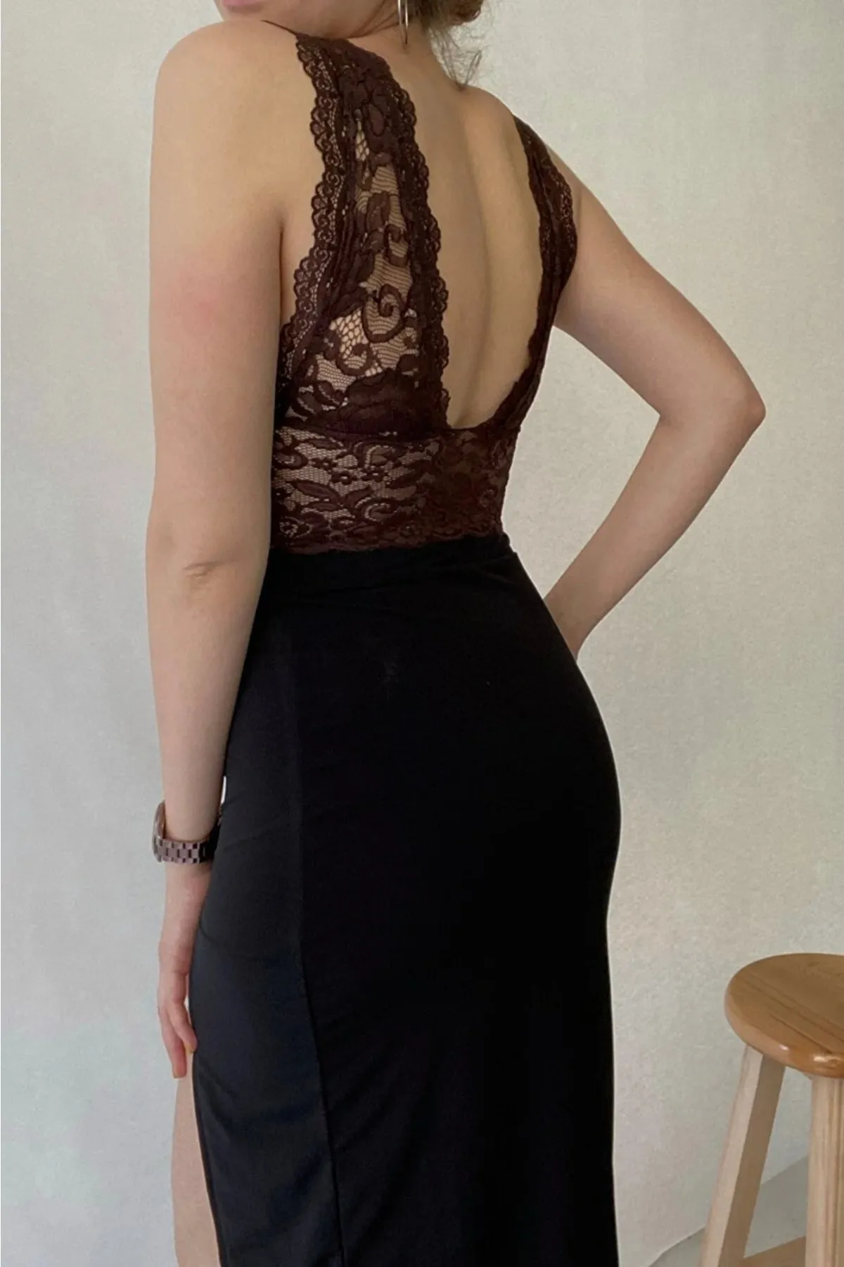 IŞILDA FASHION  Schwarzes Spitzen-Bralette