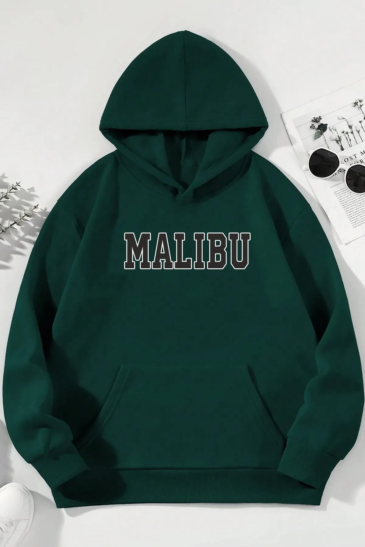 uyguntarz  Unisex-Sweatshirt mit Malibu-Aufdruck in Übergröße