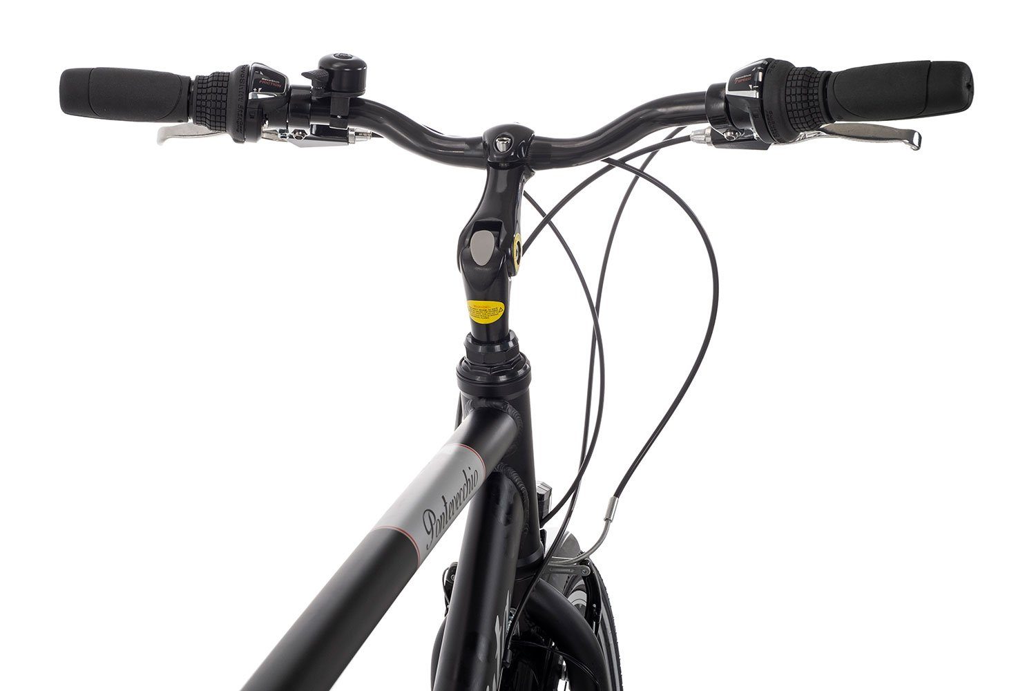 Ciclista Cityrad Ponte Vecchio, 21 Gang Shimano Tourney 21 Schaltwerk, Kettenschaltung, Trekkingrad schwarz/grau