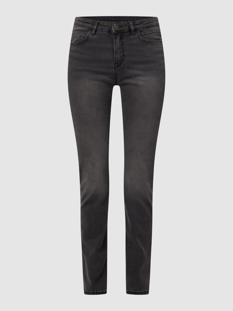 Slim Fit Jeans mit Stretch-Anteil in dunkelgrau