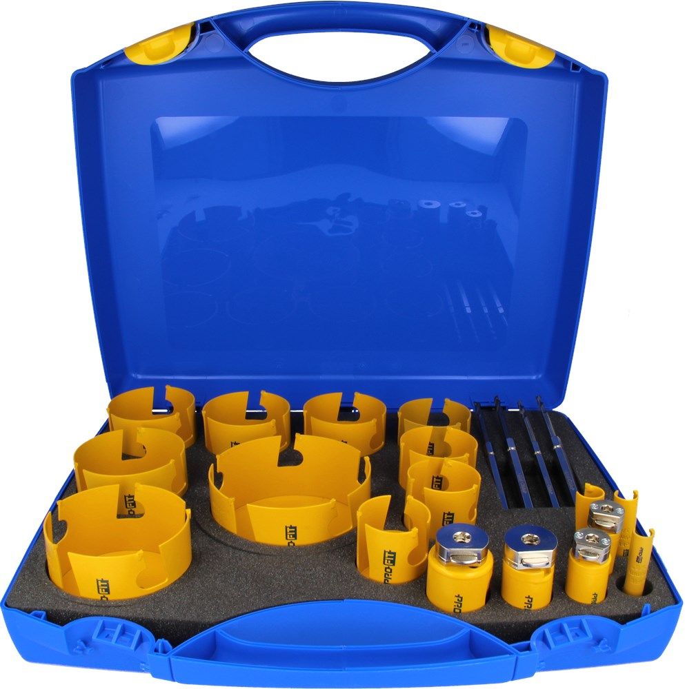 Set carotă multifuncțional ProFit 090816127DCT 16/19/22/25/29/35/44/51/56/64/68/73/76/82/92/102/127 mm