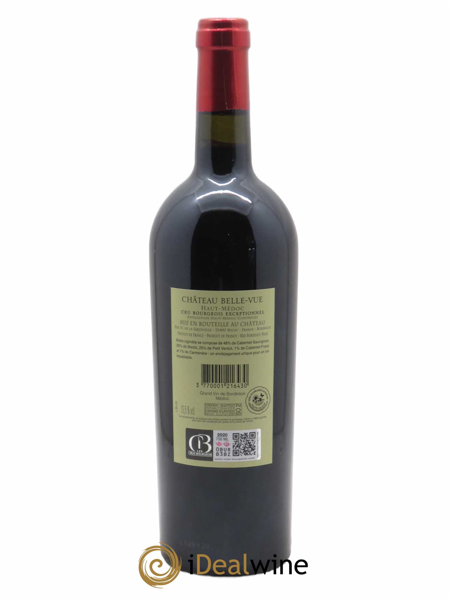 Château Belle-Vue  2020 - Lot de 1 Bouteille