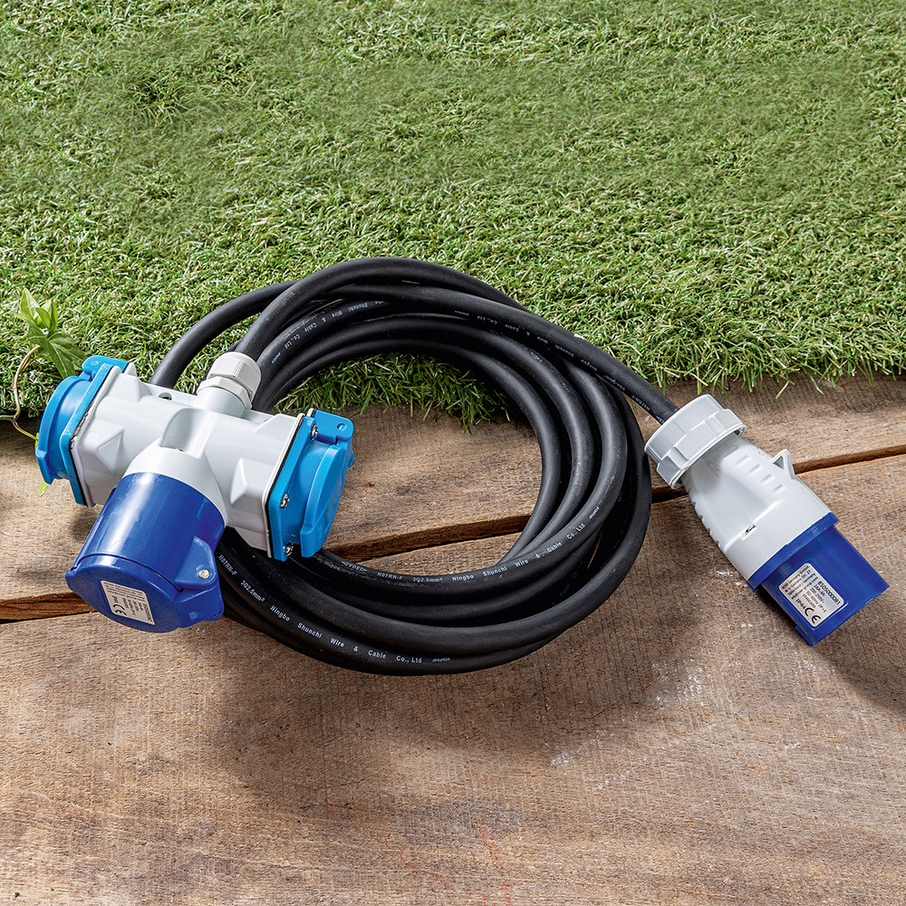 Powertec Electric CEE-Gummiverlängerung 5 m