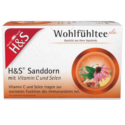 H&S Sanddorn m.Vitamin C und Selen Filterbeutel  20X2.5 g  Filterbeutel
