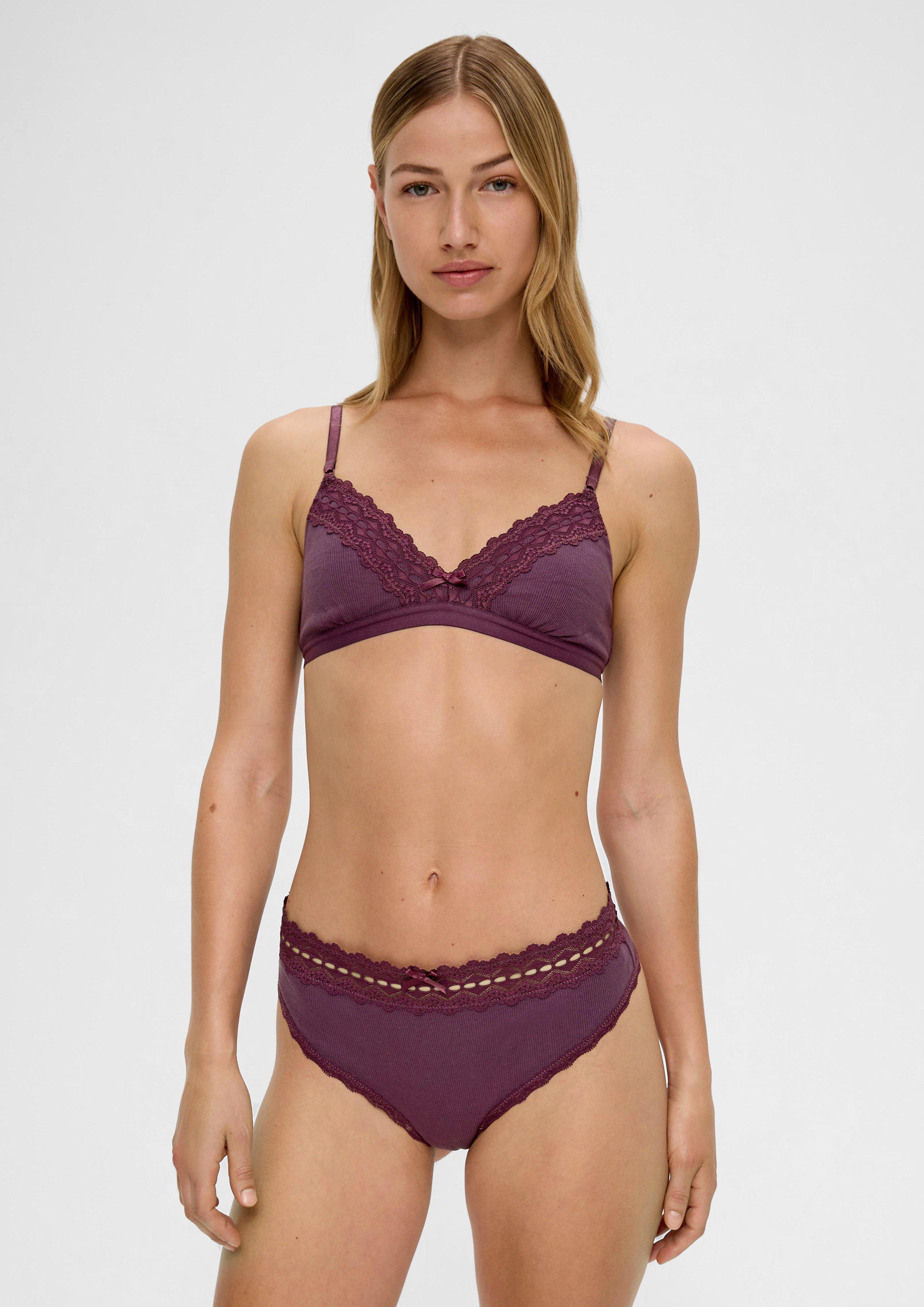 Bralette aus Rippware  6007024-4600