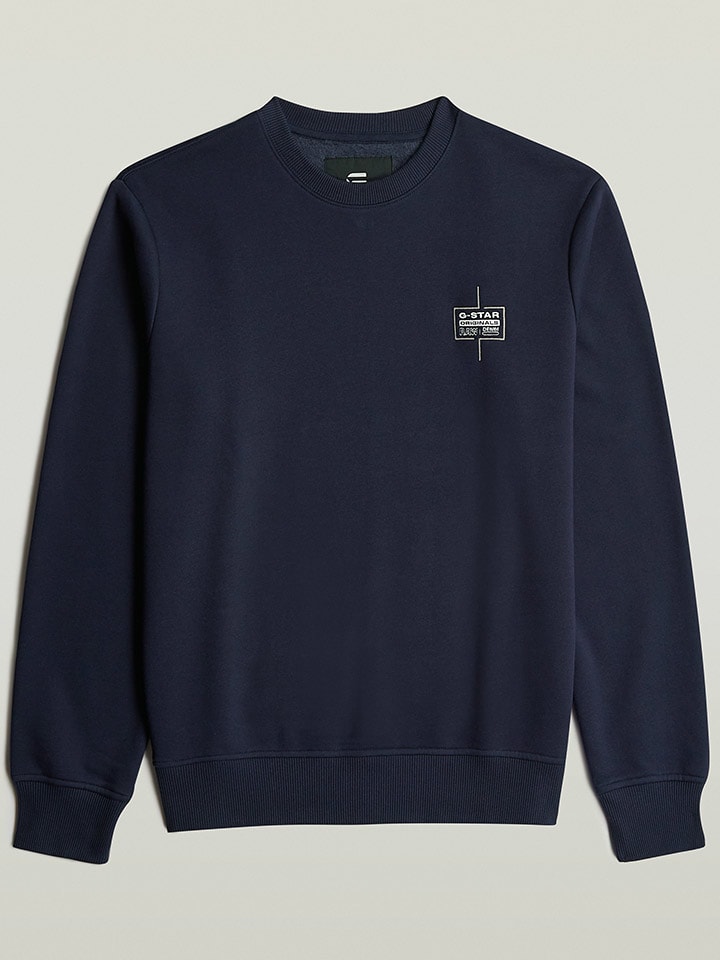 G-Star Sweatshirt in Dunkelblau günstig kaufen