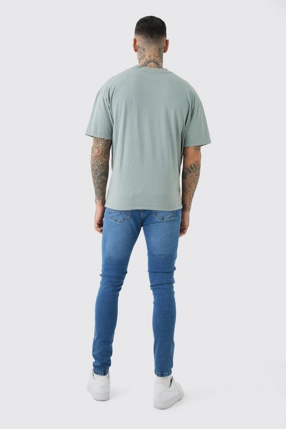 Tall Skinny Stretch Jeans mit Rissen