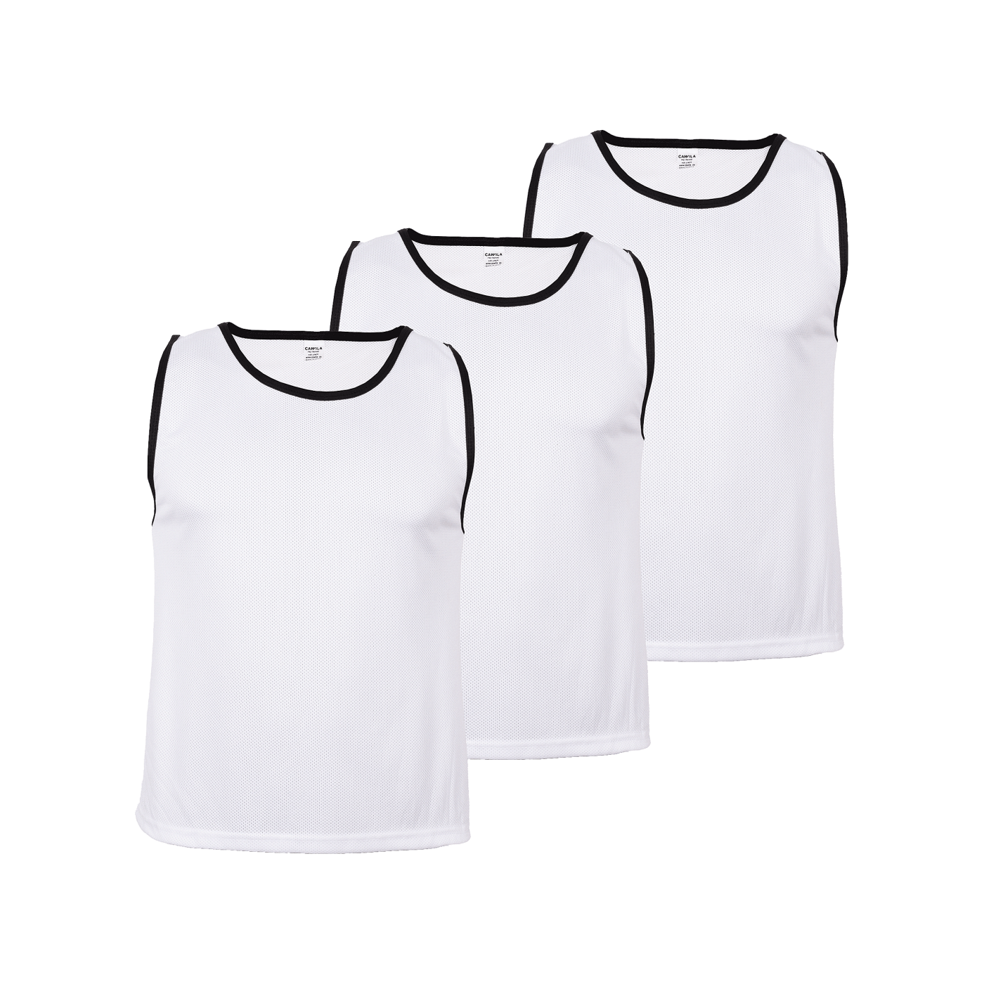 Cawila ACADEMY Trainingsleibchen 3er Set Weiss