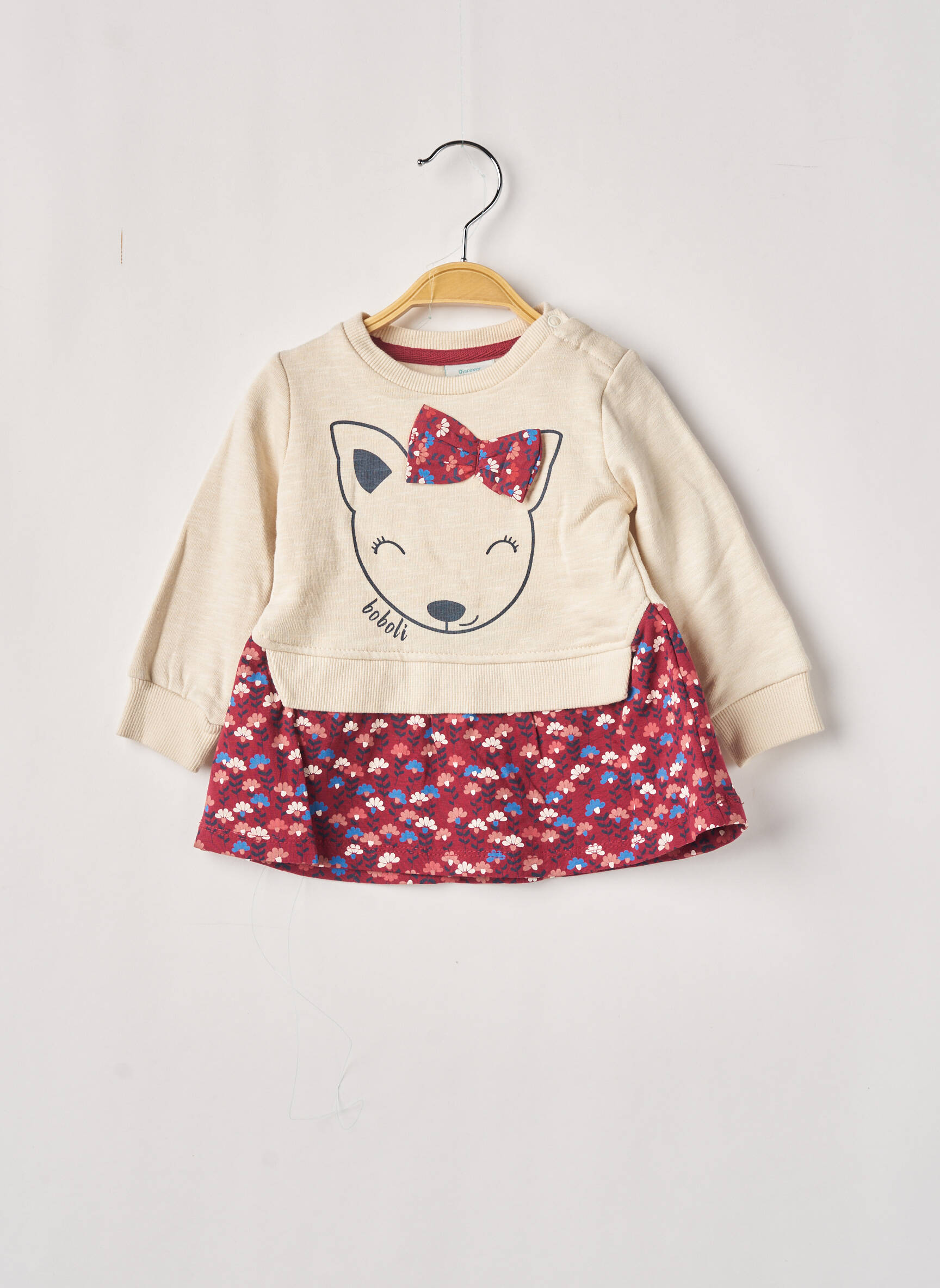 Boboli Robes Mi Longues Fille couleur beige