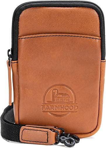 FARMHOOD Memphis Handytasche Leder 12 cm