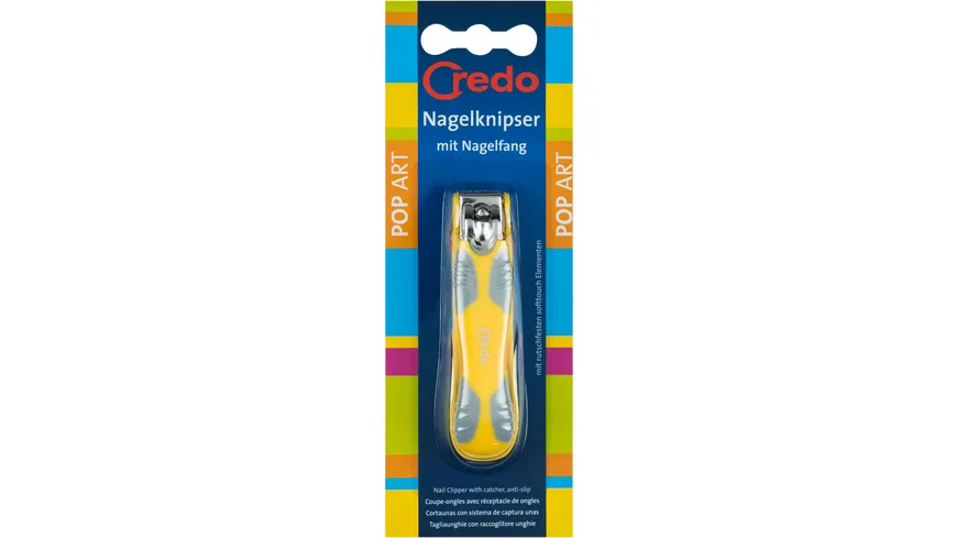 Credo Nagelknipser mit Nagelfang Pop Art