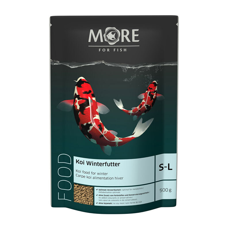 MORE Hauptfutter MORE FOR FISH Koi Winterfutter 2,5 mm, 0,5kg