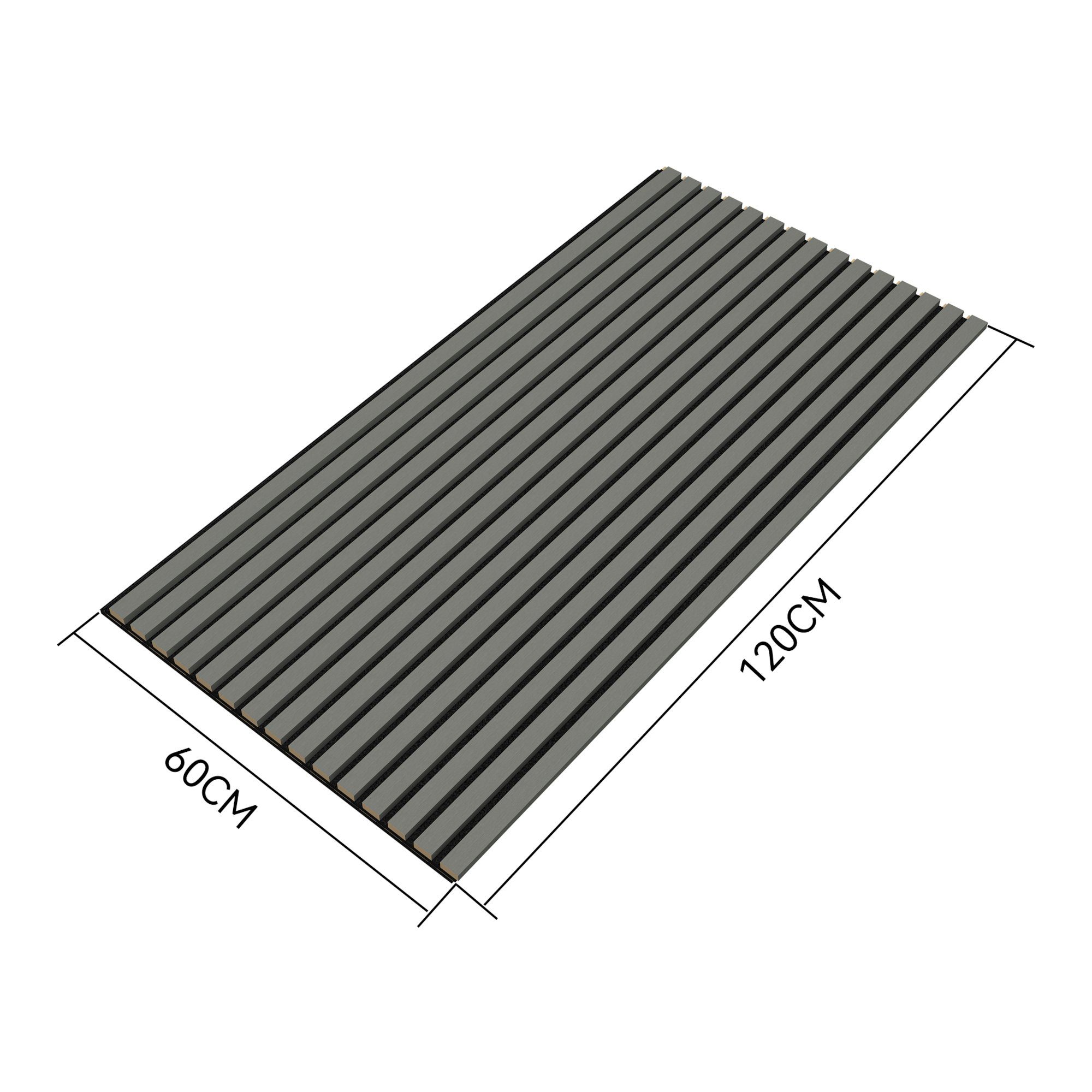 neu.holz 3D Wandpaneel, (Set, 4-tlg) Vang Akustik Wandpaneel im 4er Set Eiche, hellgrau