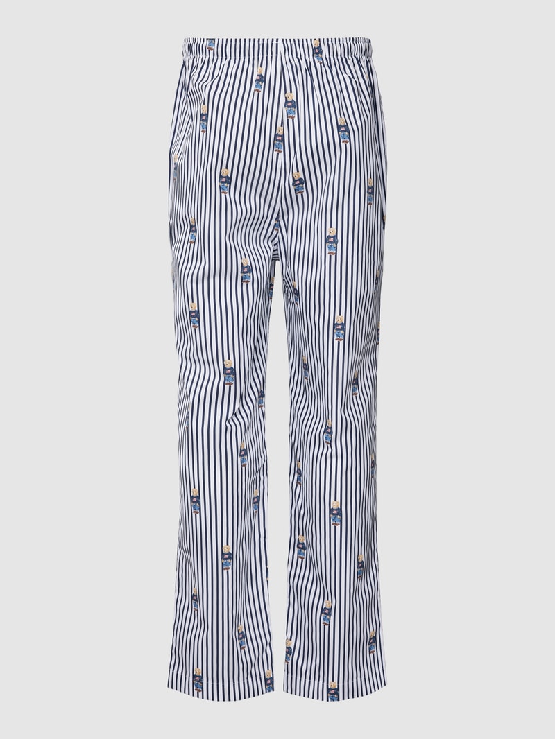 Pyjama-Hose mit Streifenmuster in dunkelblau