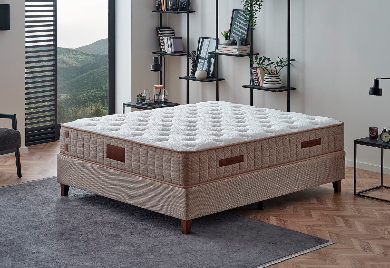 Taschenfederkernmatratze Majestät First Class Cool& Wool, Yatas Bedding, 30 cm hoch, (1-tlg), Matratzen in 90x200 cm und weiteren Größen, punktelastische Matratze