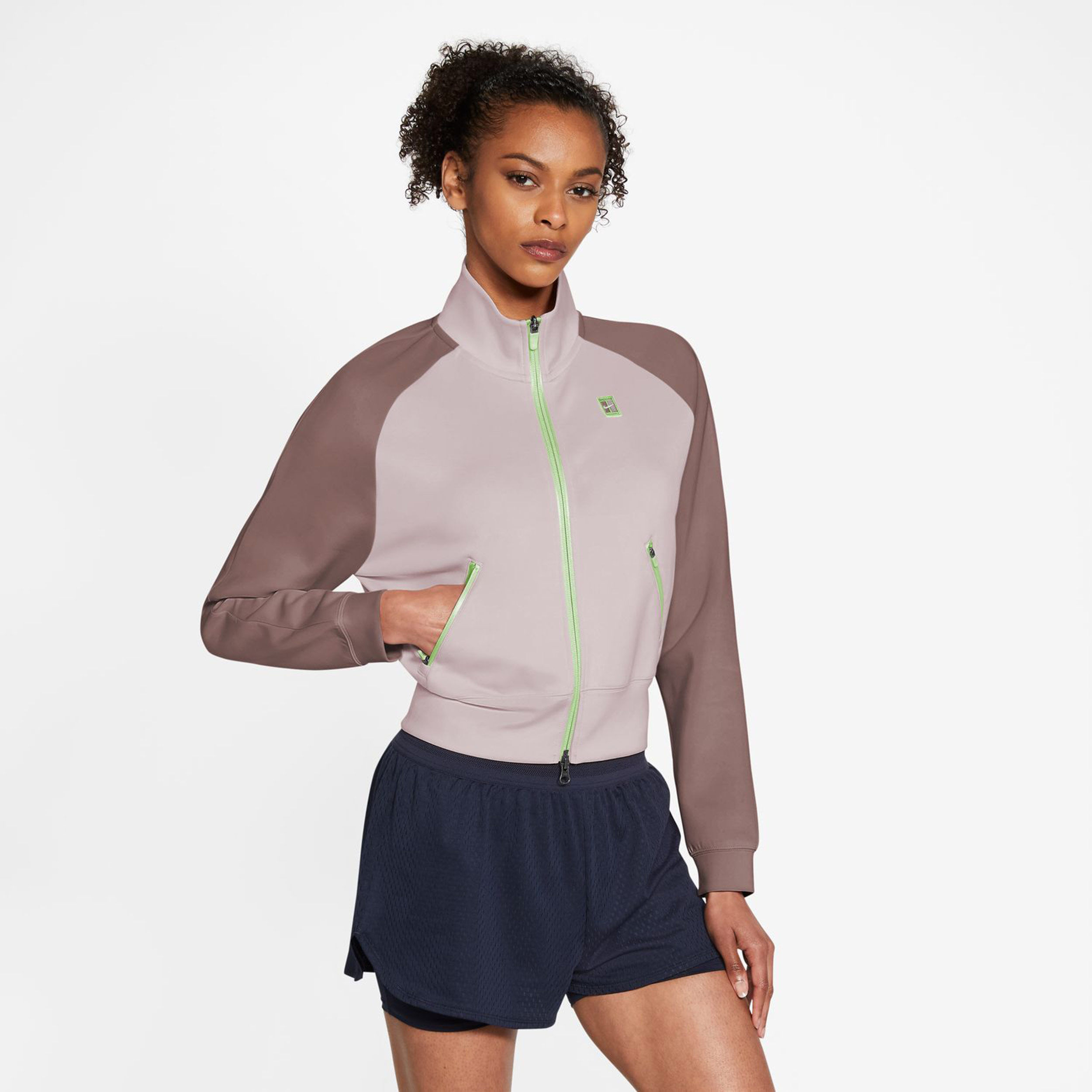 Court Dri-Fit Heritage Trainingsjacke Damen - Rosa, Altrosa