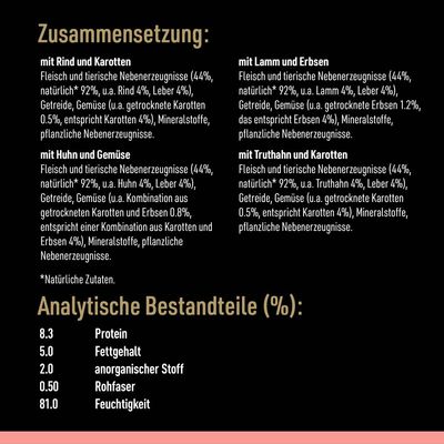 Cesar Selektion Fleisch und Gemüse in Sauce