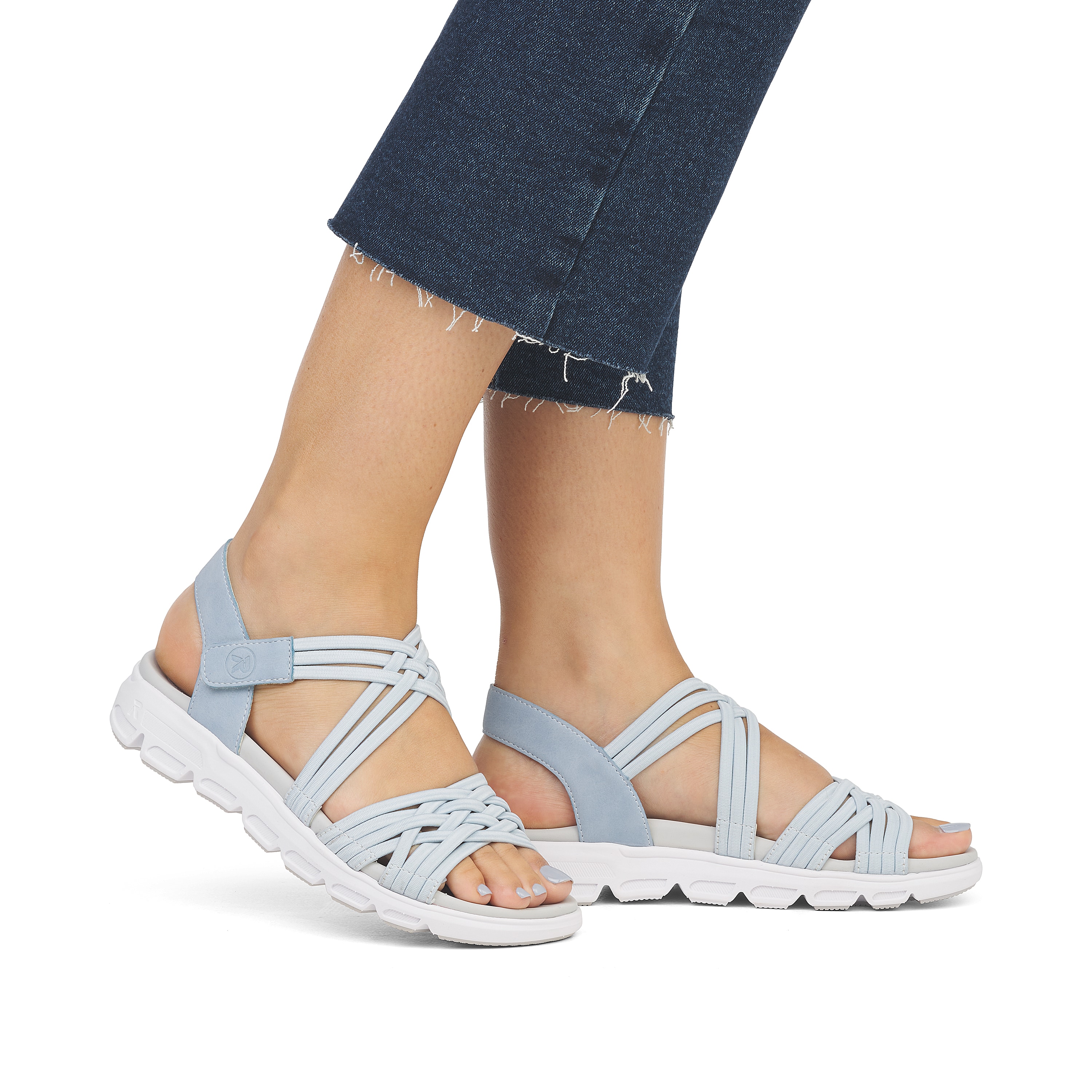 Rieker Damen Trekkingsandalen light blue