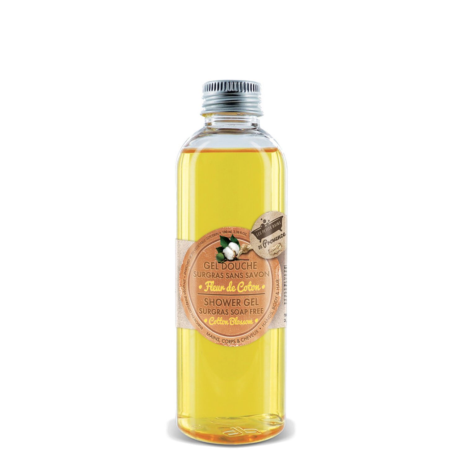 Les Petits Bains de Provence Gel Douche Surgras Sans Savon Parfum Fleur de Coton