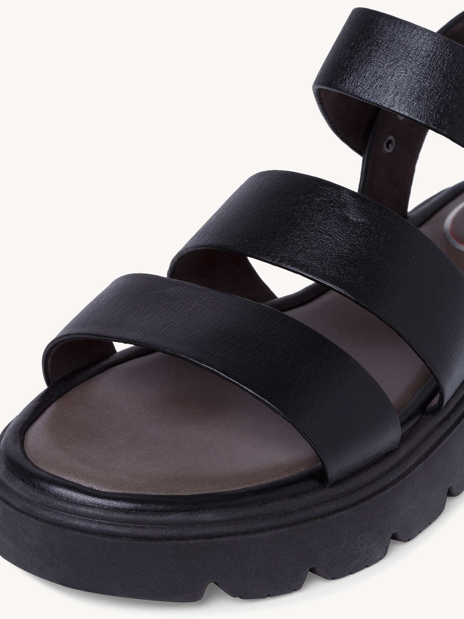 Sandale en cuir - noir