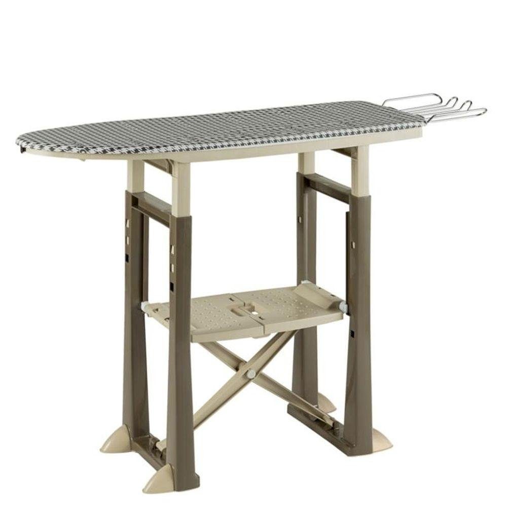 GarPet Bügelbrett XXL Bügelbrett mit Bügelablage 40 cm Breit Dampf Bügel verstellbar