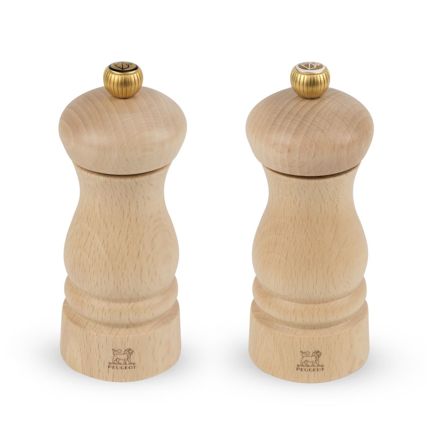 PEUGEOT Salz-/Pfeffermühle Clermont Duo Natur Pfeffer- und Salzmühle 13 cm manuell