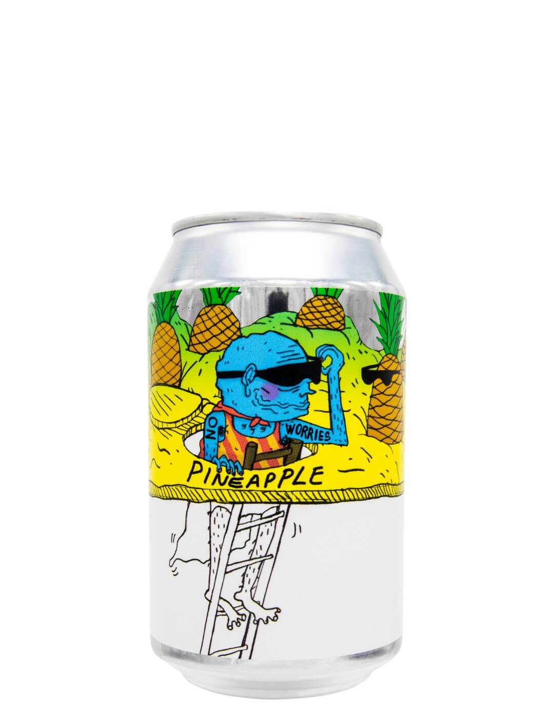 Lervig : No Worries Pineapple - Gueule de joie 0.5° |  33 cl