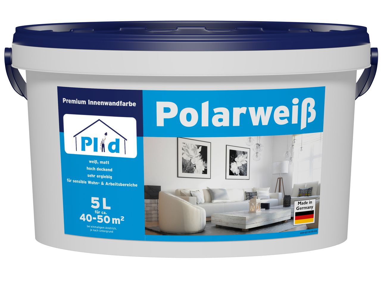 Prinzstark Premium Polarweiss Innenfarbe Wandfarbe Deckenfarbe Profi Farbe Weiß