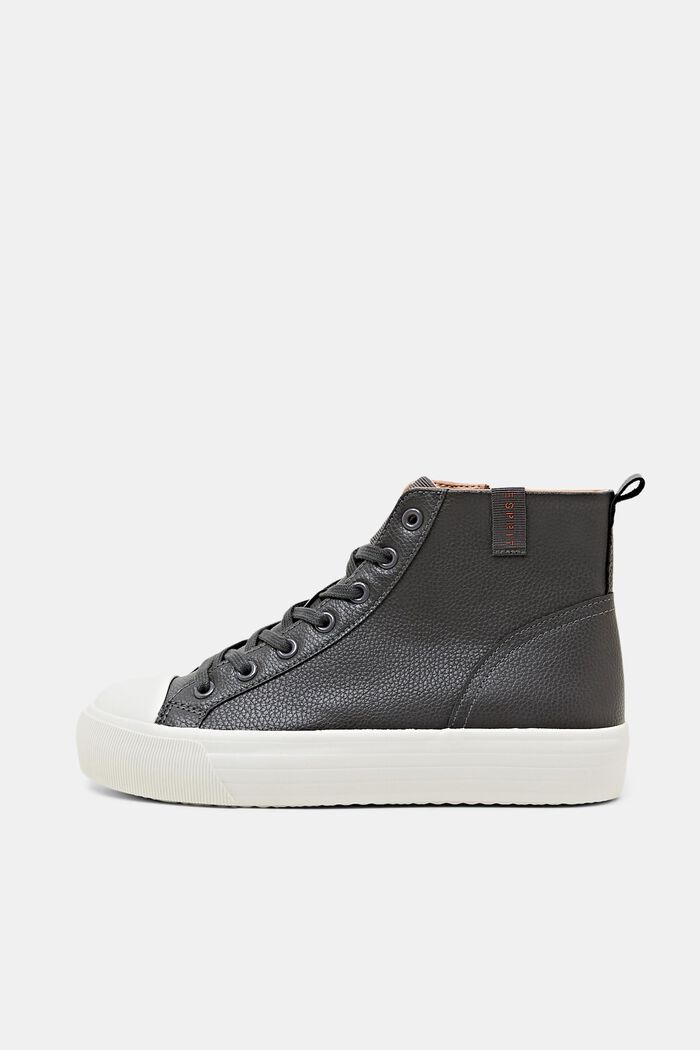 Plateau-Sneakers in Lederoptik