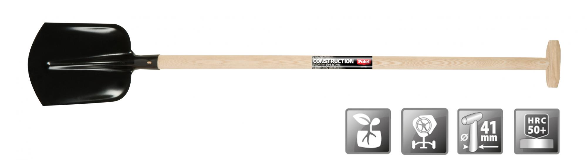 Polet 111116 Profesjonell sandspade Drents 000/35 Svart T-ST 1.1M