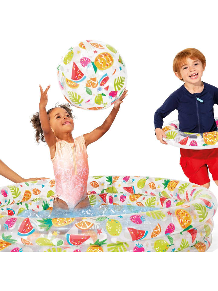 Intex 3er Pool-Set - Planschbecken, Wasserball, Schwimmring in mehrfarbig günstig kaufen onesize