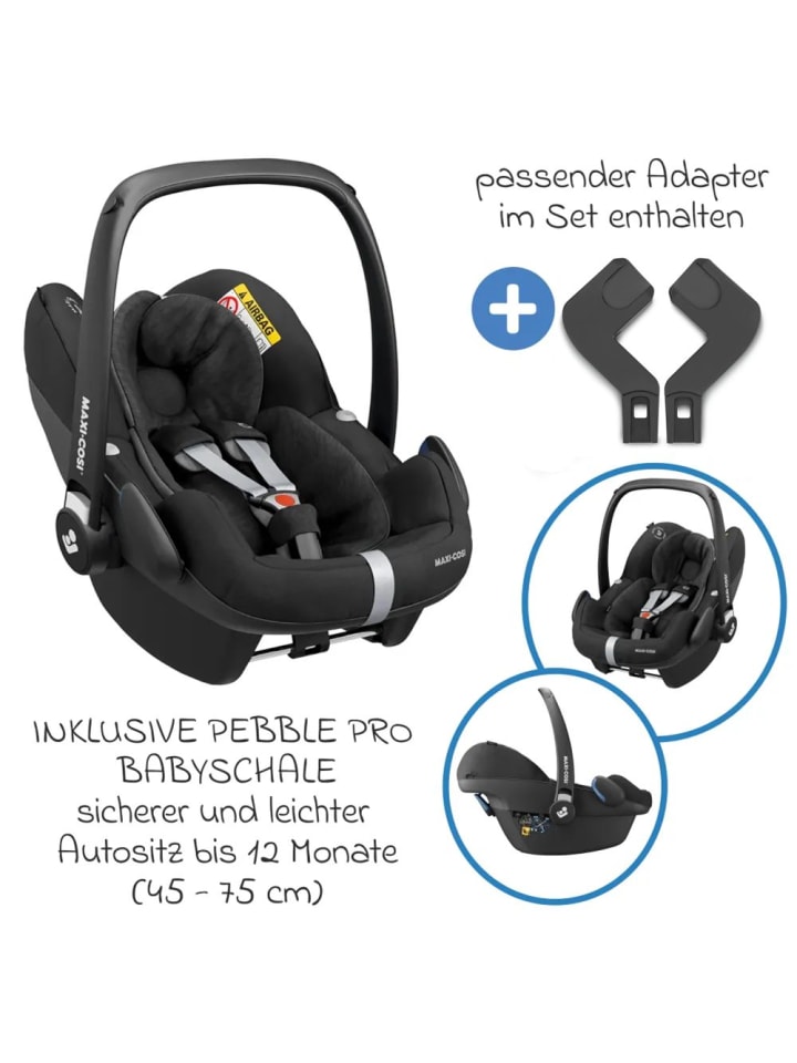 Hauck Buggy Shop N Care inkl. Autositz Pebble Pro in blau,schwarz günstig kaufen onesize