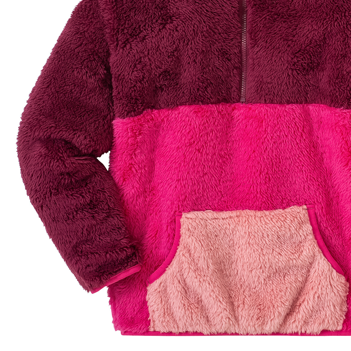 Mädchen Kuschelpullover aus Teddyplüsch