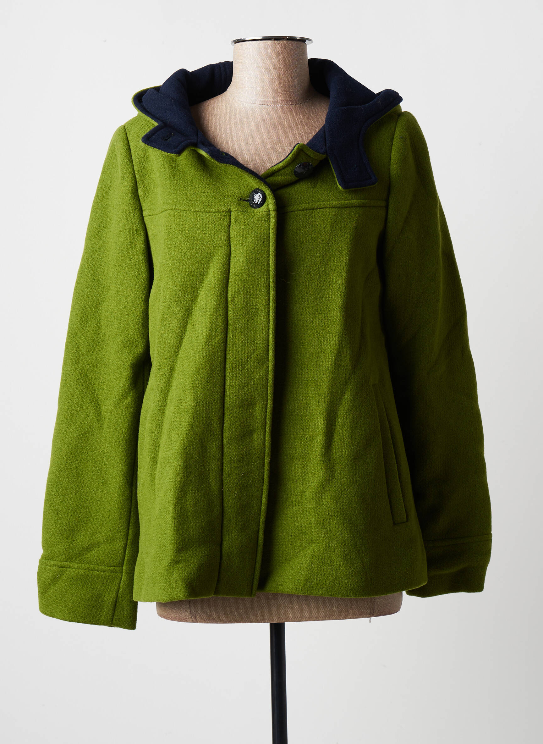 Mat De Misaine Manteaux Courts Femme couleur vert