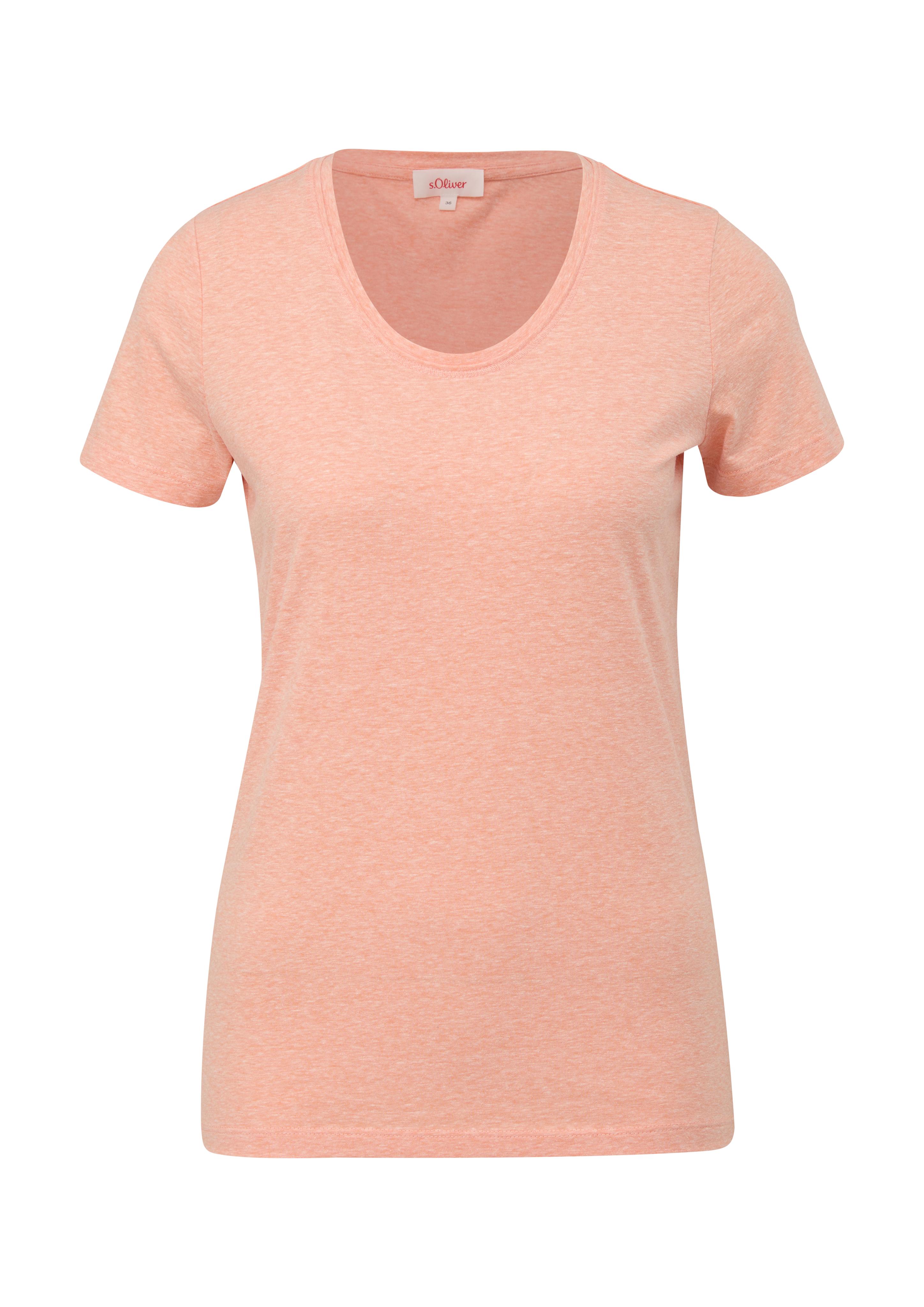T-Shirt mit U-Ausschnitt  2134659-21W9